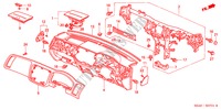 PANNELLO STRUMENTI(RH) per Honda CIVIC EXI 4 Porte 5 velocità manuale 2001