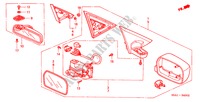 SPECCHIETTO(MAGAZZINAGGIO ELETTRICO) per Honda CIVIC VTI-SH 4 Porte 5 velocità manuale 2002