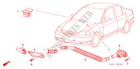 ARIA CONDIZIONATA (SENSORE) per Honda CIVIC VTI-S 4 Porte 5 velocità manuale 2005
