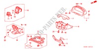 ABBELLIMENTO STRUMENTI(LATO GUIDATORE) (LH) per Honda CIVIC 1.6 ES 4 Porte 5 velocità manuale 2005