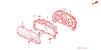 COMPONENTI INDICATORE(NS) (2) per Honda CIVIC 1.6 EST 4 Porte 4 velocità automatico 2005