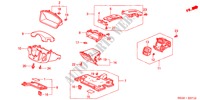 ABBELLIMENTO STRUMENTI(LATO GUIDATORE) per Honda CIVIC EXI 5 Porte 5 velocità manuale 2001