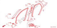 ABBELLIMENTO PILASTRO(LH) per Honda ACCORD 2.3VTI 4 Porte 5 velocità manuale 2000