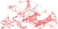 COMP. SEDILE ANT. (D.)(3) per Honda ACCORD 2.3VTI 4 Porte 4 velocità automatico 2000