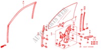 SPORTELLI PORTIERE ANT. per Honda ACCORD V6 4 Porte 4 velocità automatico 2000