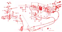PEDALE ACCELERATORE per Honda ACCORD GL 4 Porte 4 velocità automatico 1983
