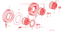 PNEUMATICO/DISCO RUOTA per Honda ACCORD GL 4 Porte 4 velocità automatico 1983