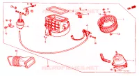 SOFFIATORE RISCALDATORE per Honda ACCORD GL 4 Porte 4 velocità automatico 1983