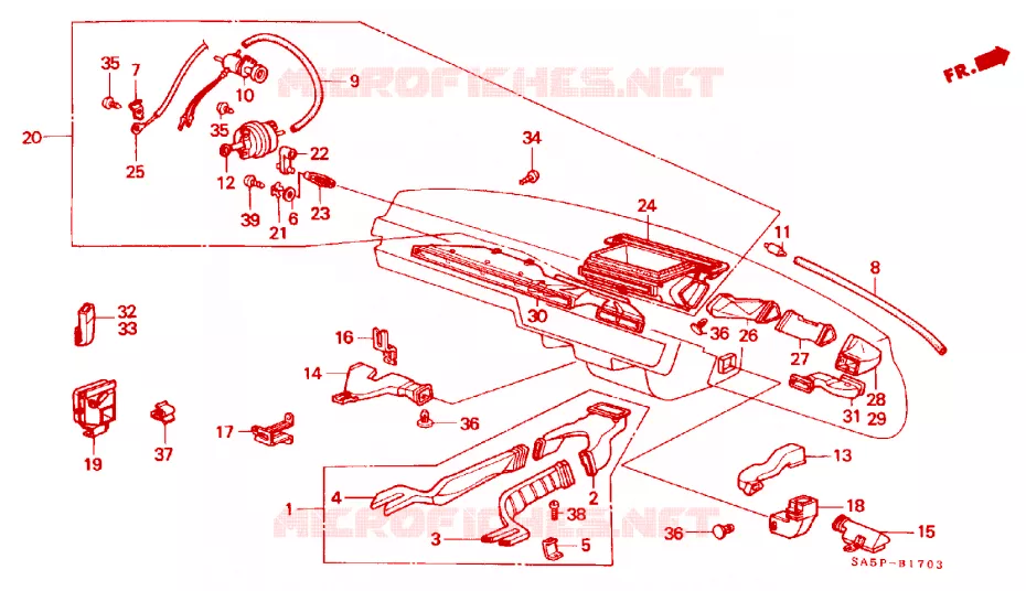 CONDOTTO RISCALDATORE/SGELATORE Honda  ACCORD 1982 GL 3 velocità automatico 