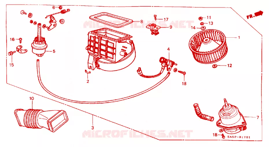 SOFFIATORE RISCALDATORE Honda  ACCORD 1983 GL 5 velocità manuale 
