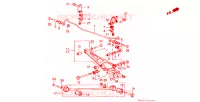 BRACCIO INFERIORE POST./ASTA RAGGIO per Honda ACCORD EX 4 Porte 4 velocità automatico 1985