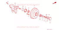 CILINDRO FRENO POSTERIORE per Honda ACCORD EX 4 Porte 4 velocità automatico 1985