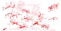 COMP. SEDILE ANT. per Honda ACCORD EX 4 Porte 4 velocità automatico 1985
