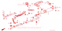 CONDOTTO SCARICO per Honda ACCORD EX 4 Porte 4 velocità automatico 1985
