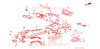 CONSOLE CENTRALE per Honda ACCORD EX 4 Porte 4 velocità automatico 1985