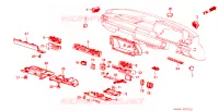 PANNELLO STRUMENTI (E,Q,T,U) per Honda ACCORD EX 4 Porte 4 velocità automatico 1985
