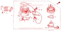 SOFFIATORE RISCALDATORE per Honda ACCORD EX 4 Porte 4 velocità automatico 1985