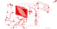 TUBO RADIATORE/ SERBATOIO DI RISERVA per Honda ACCORD EX 4 Porte 4 velocità automatico 1985