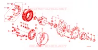 COMPONENTI ALTERNATORE(2) per Honda CIVIC STD 4 Porte 3 velocità automatico 1982