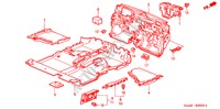 STOINO PAVIMENTO per Honda JAZZ 1.3DSI 5 Porte 5 velocità manuale 2003