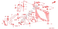 TUBO RADIATORE/SERBATOIO DI RISERVA('04 ) per Honda JAZZ 1.3LX 5 Porte 5 velocità manuale 2005