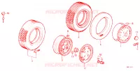 PNEUMATICO/DISCO RUOTA per Honda PRELUDE EX 2 Porte 4 velocità automatico 1984
