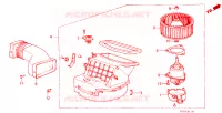 SOFFIATORE RISCALDATORE per Honda CIVIC GL 4 Porte 5 velocità manuale 1986