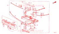 LEVA RISCALDATORE per Honda CIVIC WAGON DX 5 Porte 3 velocità automatico 1985