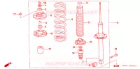 ASSORBITORE SCOSSE POST. per Honda ACCORD VTIE 4 Porte 5 velocità manuale 2005