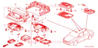LUCE INTERIORE per Honda ACCORD VTIE 4 Porte 5 velocità manuale 2005