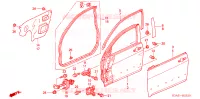 PANNELLI PORTIERE ANT. per Honda ACCORD VTIE 4 Porte 5 velocità manuale 2005