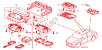 LUCE INTERIORE per Honda ACCORD VTIL 4 Porte 5 velocità manuale 2007