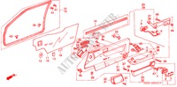 FODERAMENTO PORTIERA ANT.(3D) per Honda ACCORD EXR 3 Porte 5 velocità manuale 1989
