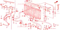 TUBO RADIATORE/ SERBATOIO DI RISERVA per Honda ACCORD EX 4 Porte 4 velocità automatico 1988