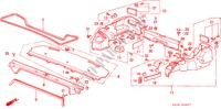VASOIO POSTERIORE/ ABBELLIMENTO LATO BAULE(4D) per Honda ACCORD EX 1600 4 Porte 5 velocità manuale 1989
