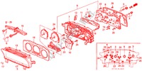 INDICATORE COMBINAZIONE COMPONENTI(2) per Honda PRELUDE 4WS SI 2 Porte 5 velocità manuale 1991