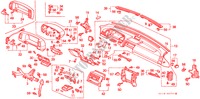 PANNELLO STRUMENTI(LH) per Honda PRELUDE 4WS SI 2 Porte 5 velocità manuale 1990