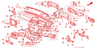 PANNELLO STRUMENTI(RH) per Honda PRELUDE 4WS SI 2 Porte 4 velocità automatico 1990
