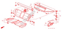 SEDILE POSTERIORE per Honda PRELUDE 4WS SI 2 Porte 5 velocità manuale 1991