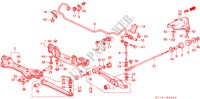 STABILIZZATORE POSTERIORE/POSTERIORE BRACCIO INFERIORE per Honda PRELUDE 2.0SI 2 Porte 5 velocità manuale 1988