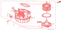 SOFFIATORE RISCALDATORE per Honda CIVIC DX 4 Porte 5 velocità manuale 1988