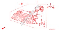 FANALE(2) per Honda CIVIC SHUTTLE GL 5 Porte 4 velocità automatico 1990