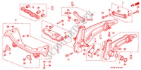 STABILIZZATORE POSTERIORE/POSTERIORE BRACCIO INFERIORE per Honda CIVIC SHUTTLE GL 5 Porte 5 velocità manuale 1991
