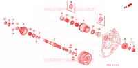 ALBERO SECONDARIO per Honda ACCORD EX 4 Porte 4 velocità automatico 1990