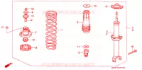 ASSORBITORE SCOSSE POST. per Honda ACCORD EX 4 Porte 4 velocità automatico 1990