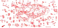 BARDATURA FILO per Honda ACCORD EX 4 Porte 4 velocità automatico 1990