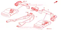 CONDOTTO RISCALDATORE(2) per Honda ACCORD EX 4 Porte 4 velocità automatico 1992