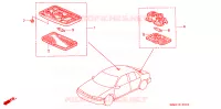 LUCE INTERIORE per Honda ACCORD EX 4 Porte 4 velocità automatico 1990