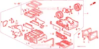 SOFFIATORE RISCALDATORE per Honda ACCORD EX 4 Porte 4 velocità automatico 1990