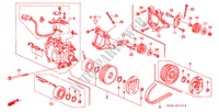 ARIA CONDIZIONATA (COMPRESSORE)(HADSYS) per Honda CIVIC CRX VTI 2 Porte 5 velocità manuale 1997
